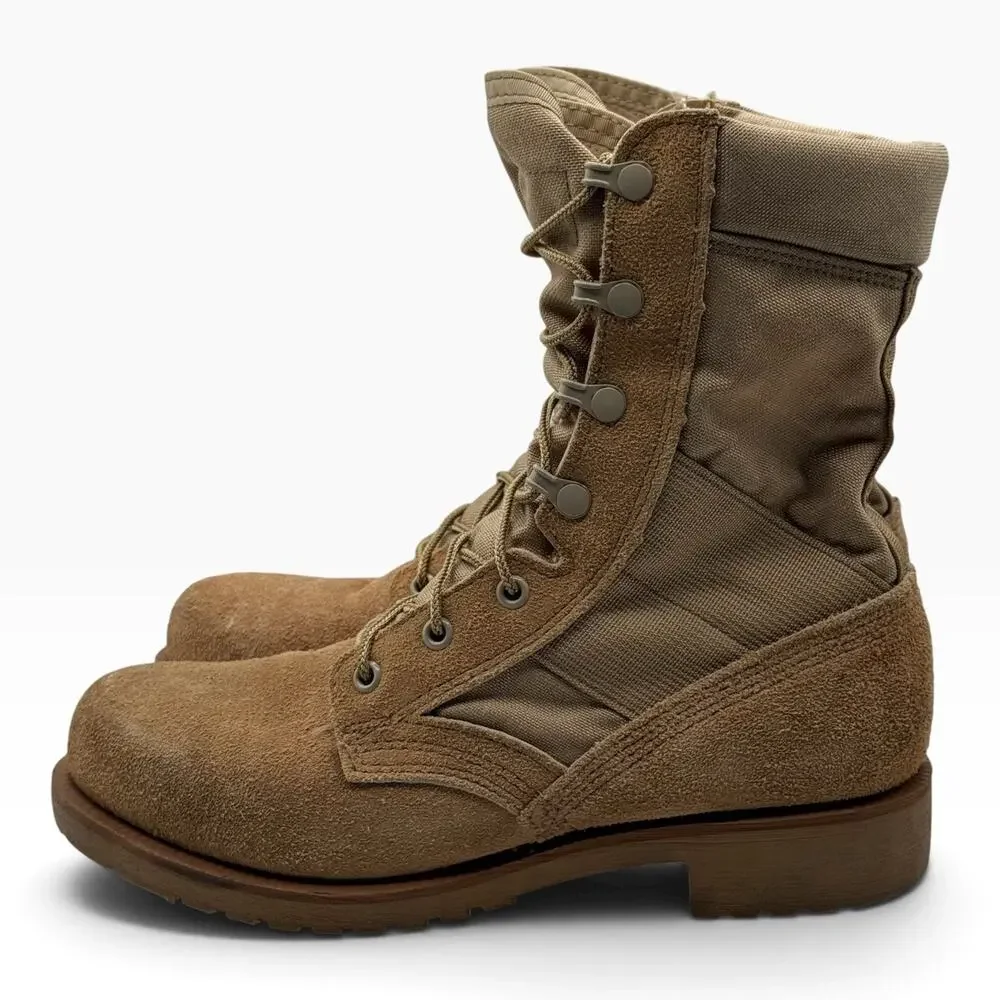 Belleville Mens 6R Steel Toe Hot Weather Desert Combat Boots Tan Made USA